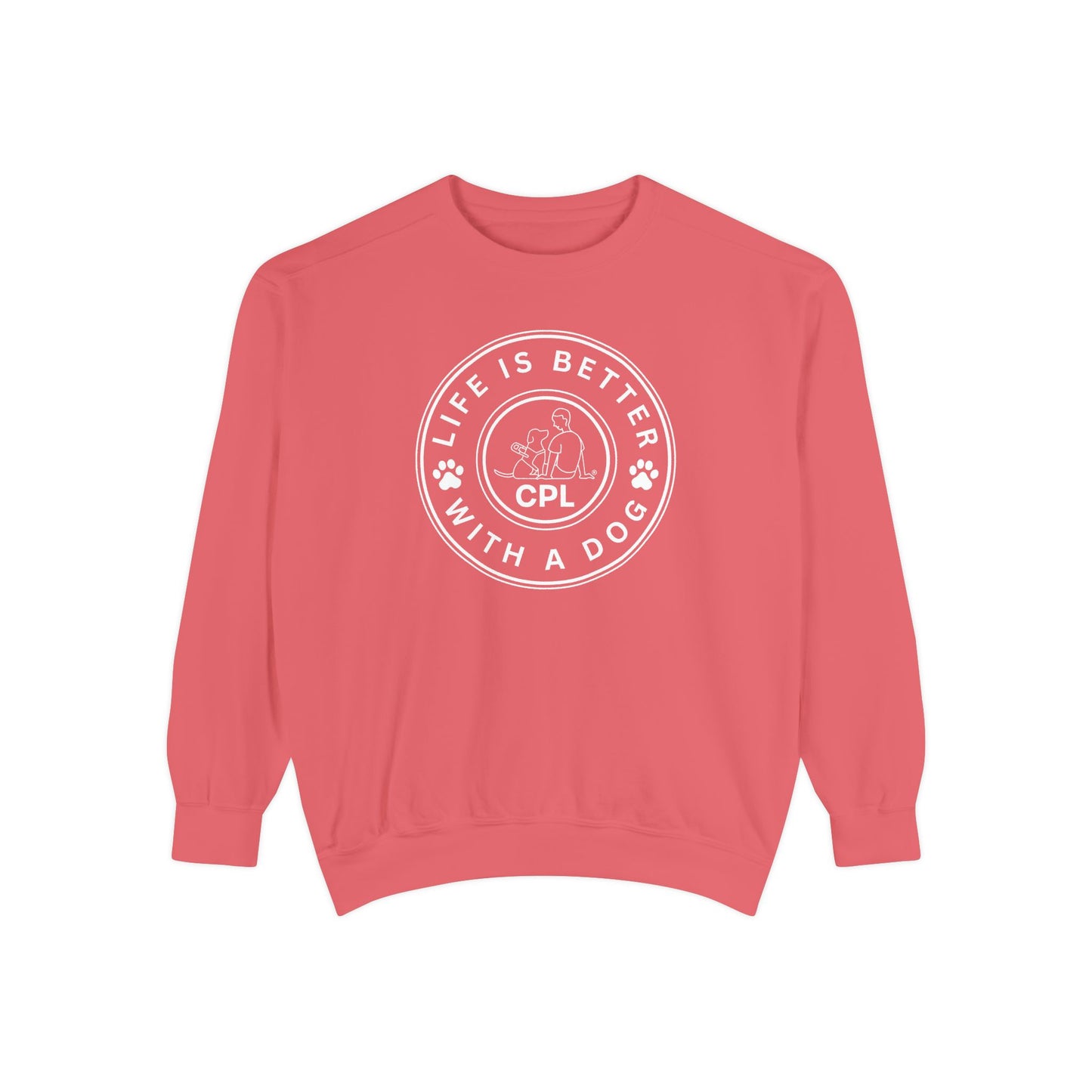Life is Better with a Dog Unisex Comfort Colors Crewneck
