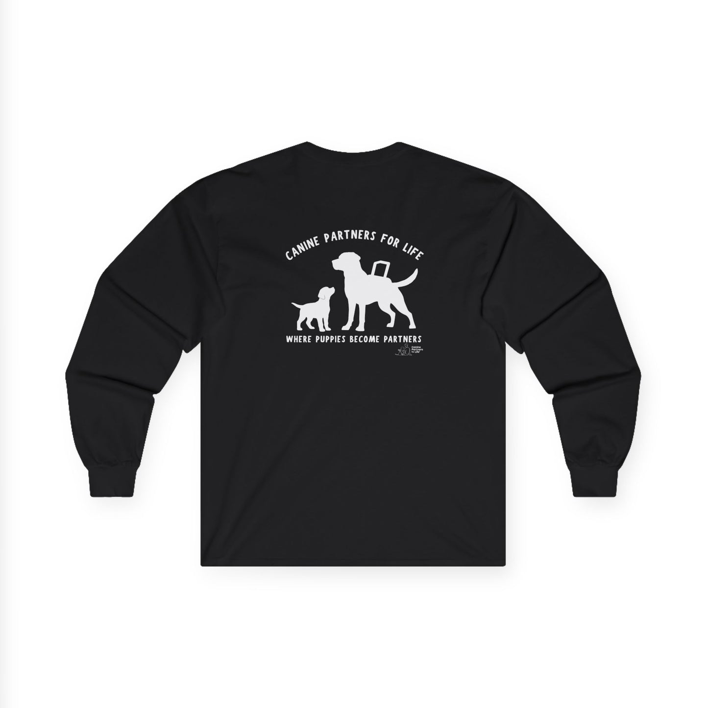 Where Puppies Become Partners Unisex Gildan Long Sleeve