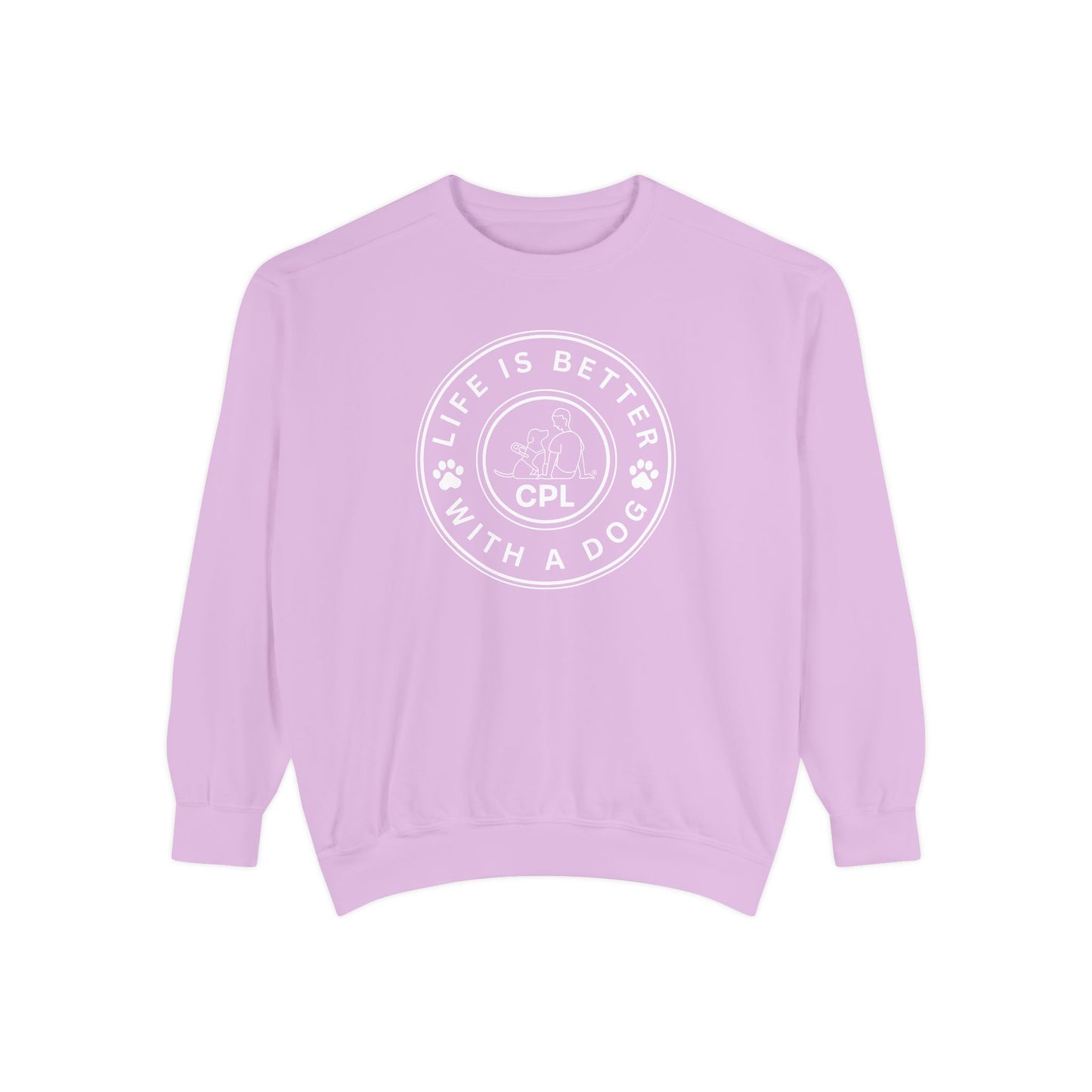 Life is Better with a Dog Unisex Comfort Colors Crewneck
