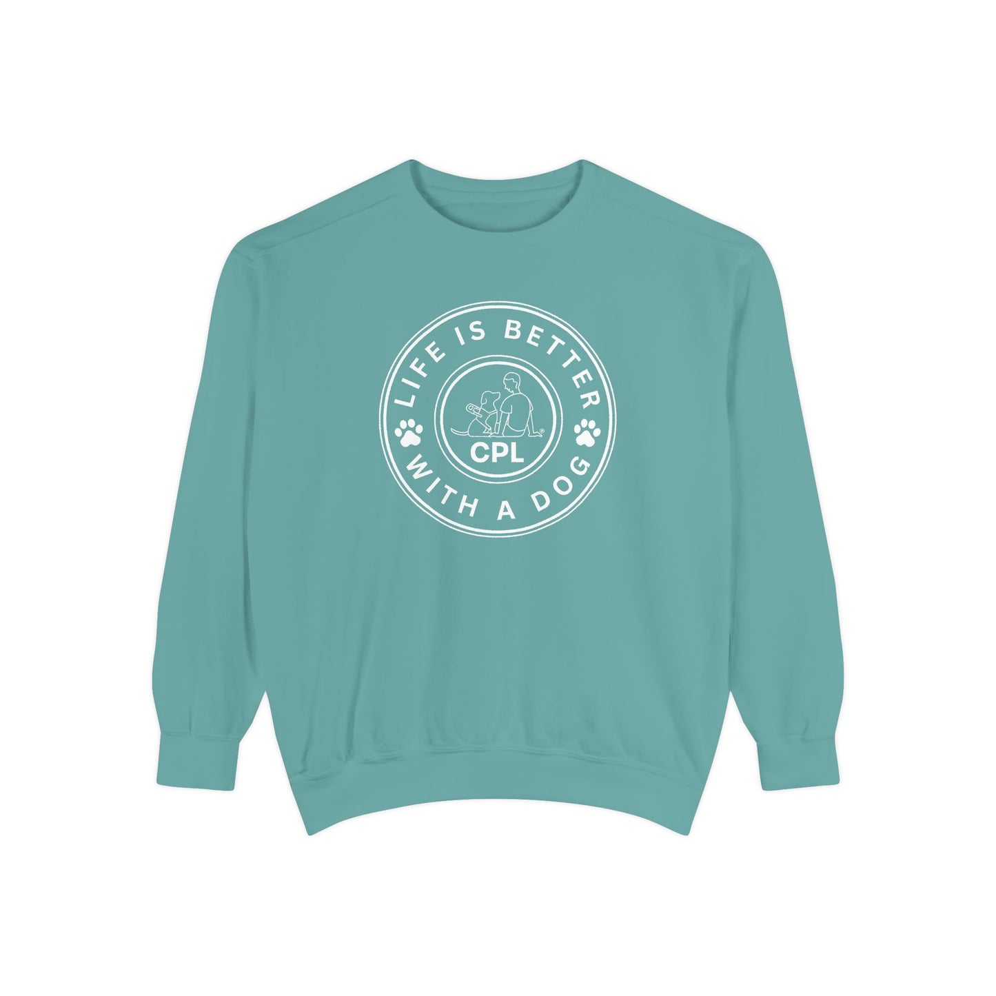 Life is Better with a Dog Unisex Comfort Colors Crewneck