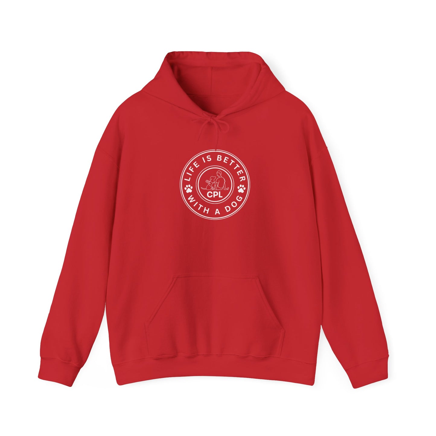 Life is Better with a Dog Unisex Gildan Hooded Sweatshirt