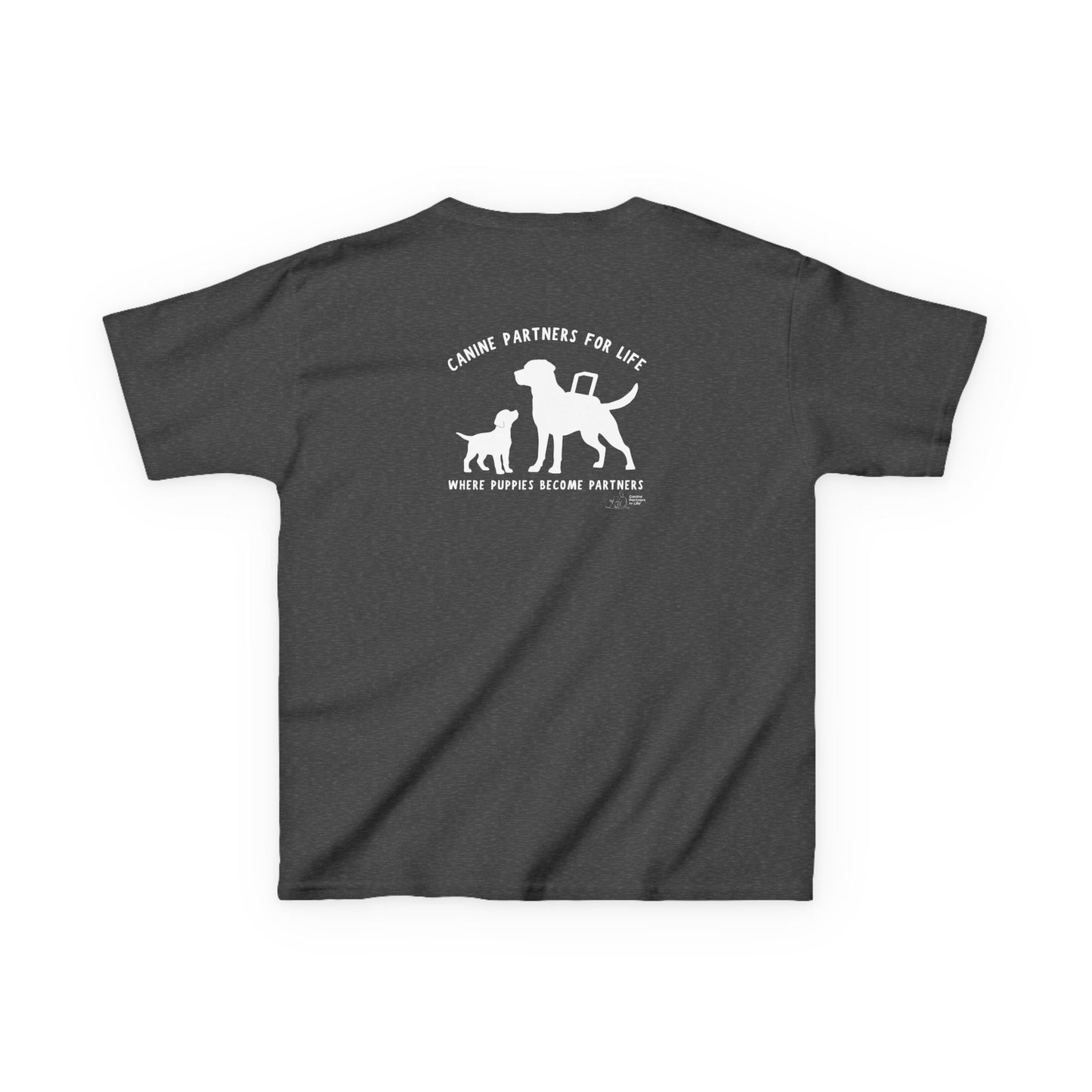 Where Puppies Become Partners Kids Gildan T-Shirt