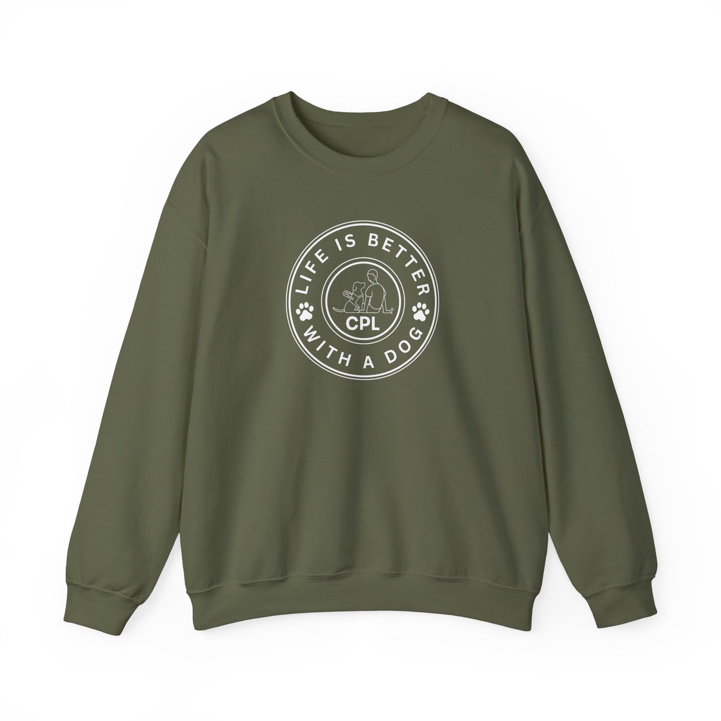 Life is Better with a Dog Unisex Gildan Crewneck