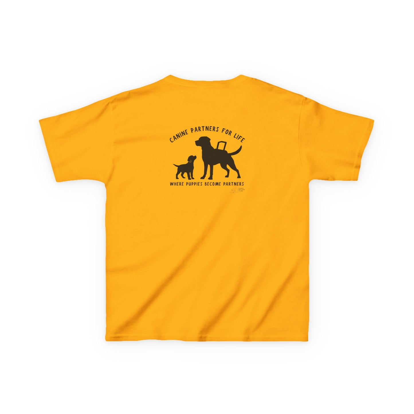 Where Puppies Become Partners Kids Gildan T-Shirt