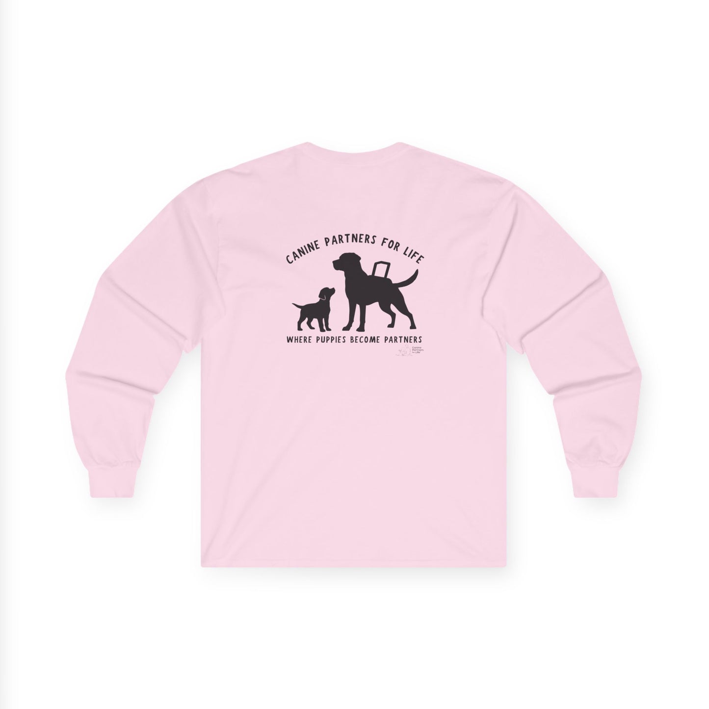 Where Puppies Become Partners Unisex Gildan Long Sleeve