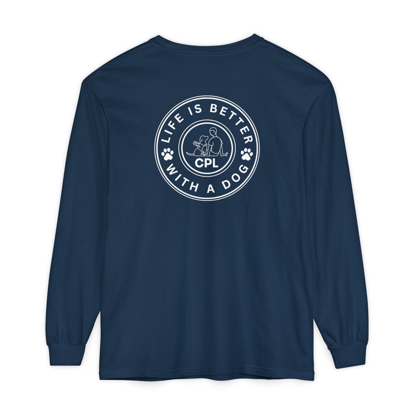 Life is Better with a Dog Unisex Comfort Colors Long Sleeve