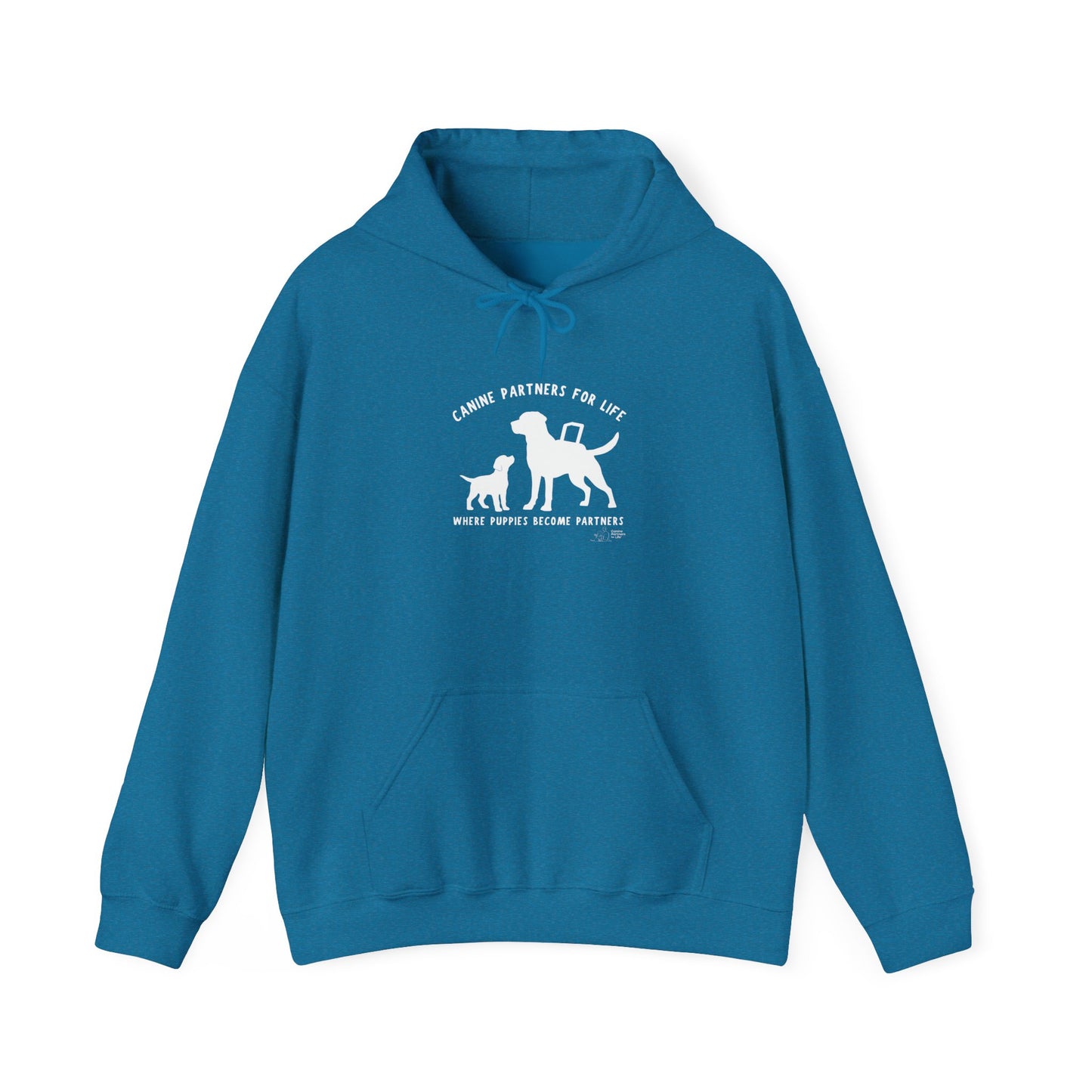 Where Puppies Become Partners Unisex Gildan Hooded Sweatshirt