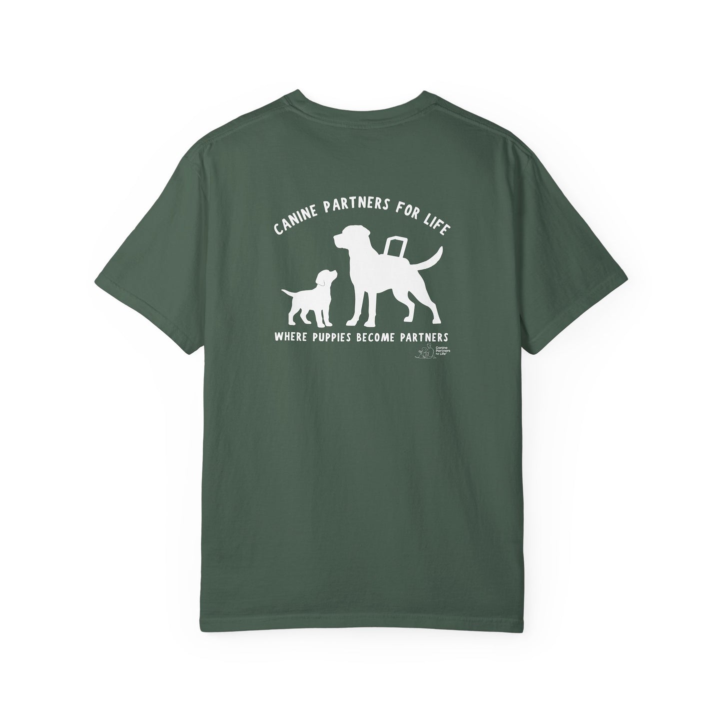 Where Puppies Become Partners Unisex T-Shirt