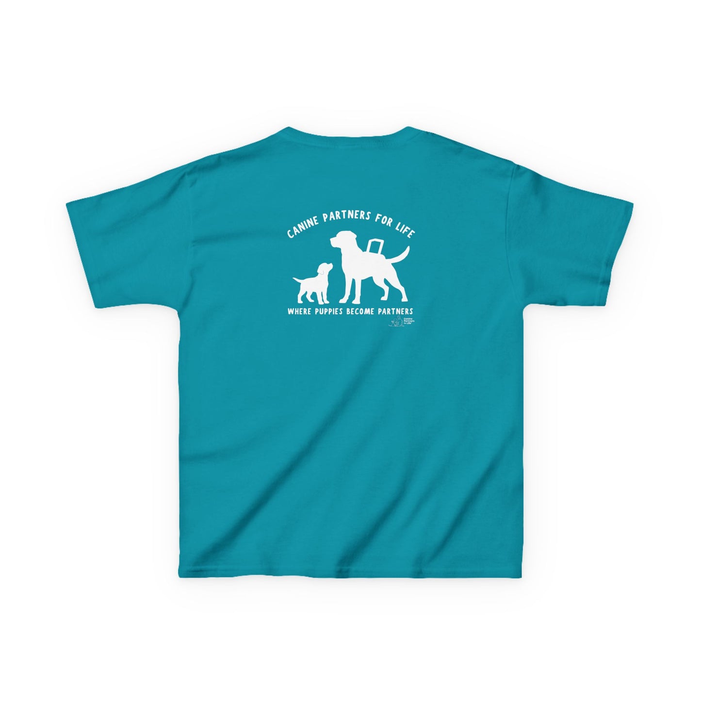 Where Puppies Become Partners Kids Gildan T-Shirt