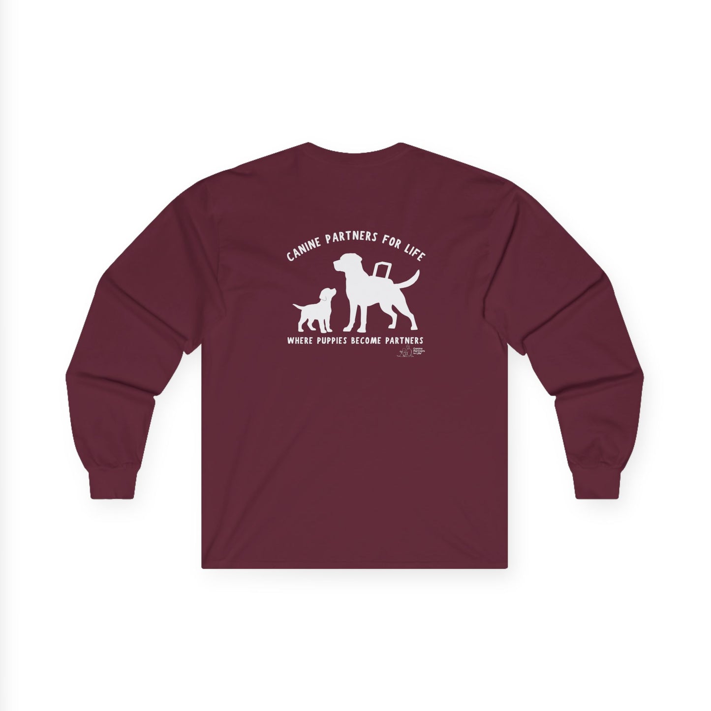 Where Puppies Become Partners Unisex Gildan Long Sleeve