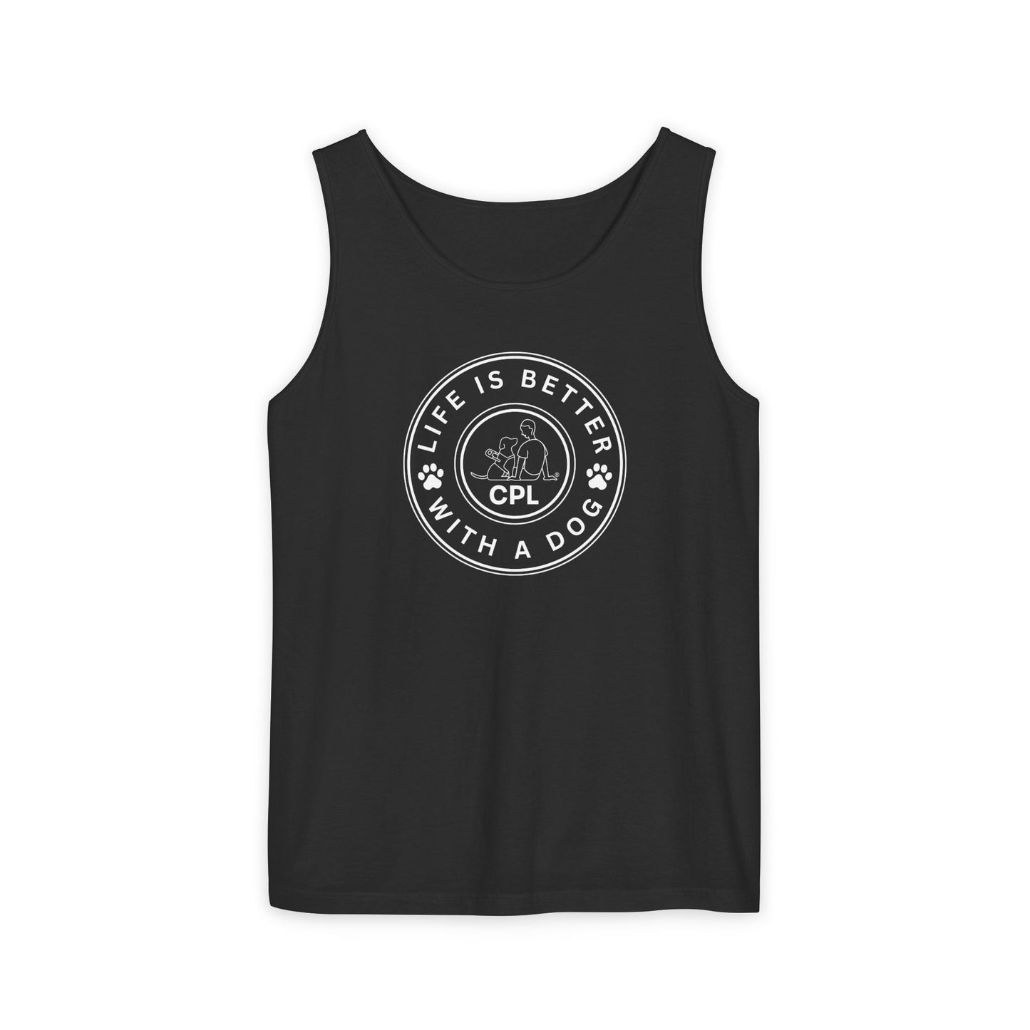 Life is Better With a Dog Unisex Comfort Colors Tank Top