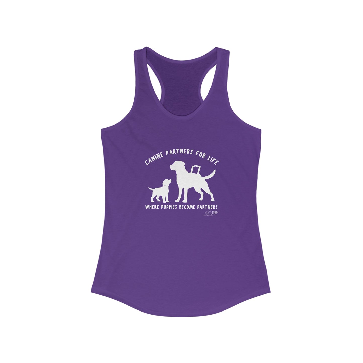 Where Puppies Become Partners - Women's Racerback Tank Top