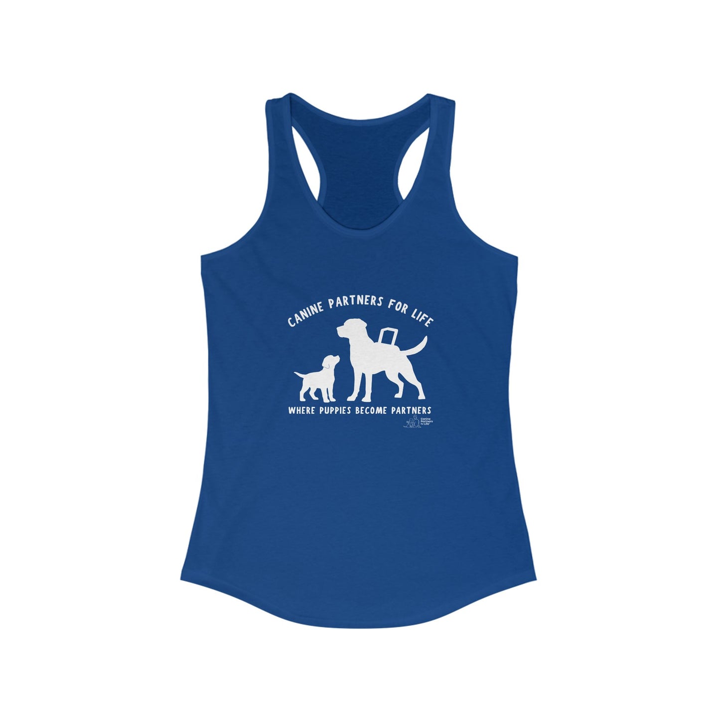Where Puppies Become Partners - Women's Racerback Tank Top