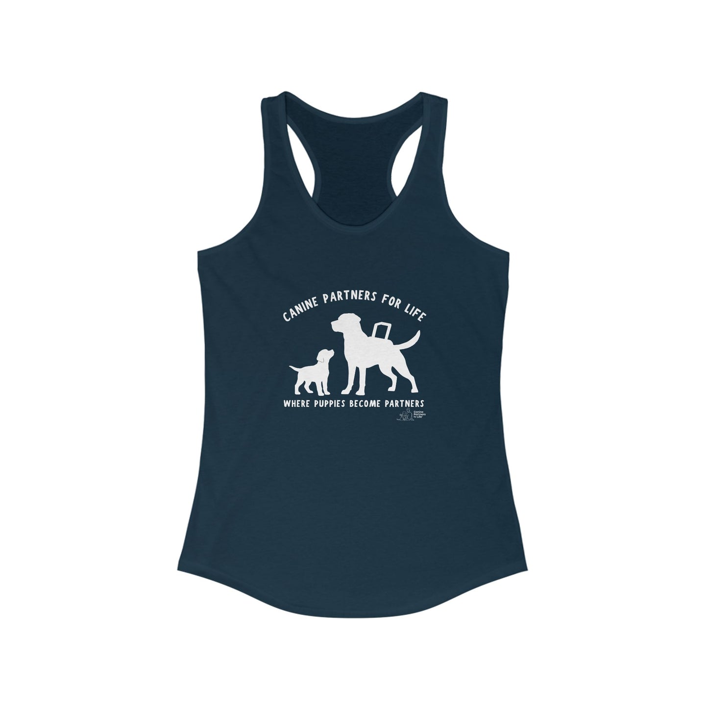 Where Puppies Become Partners - Women's Racerback Tank Top