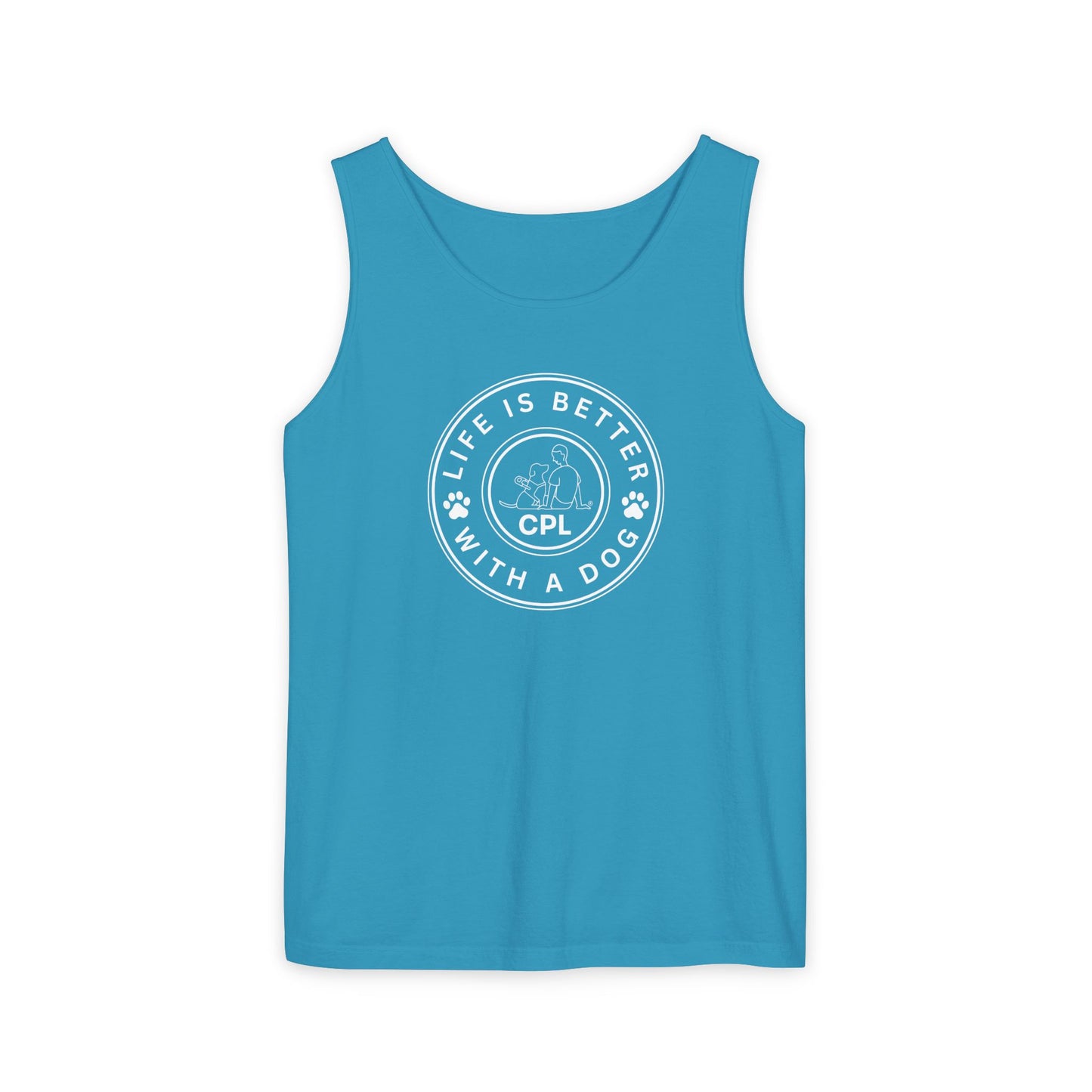 Life is Better With a Dog Unisex Comfort Colors Tank Top