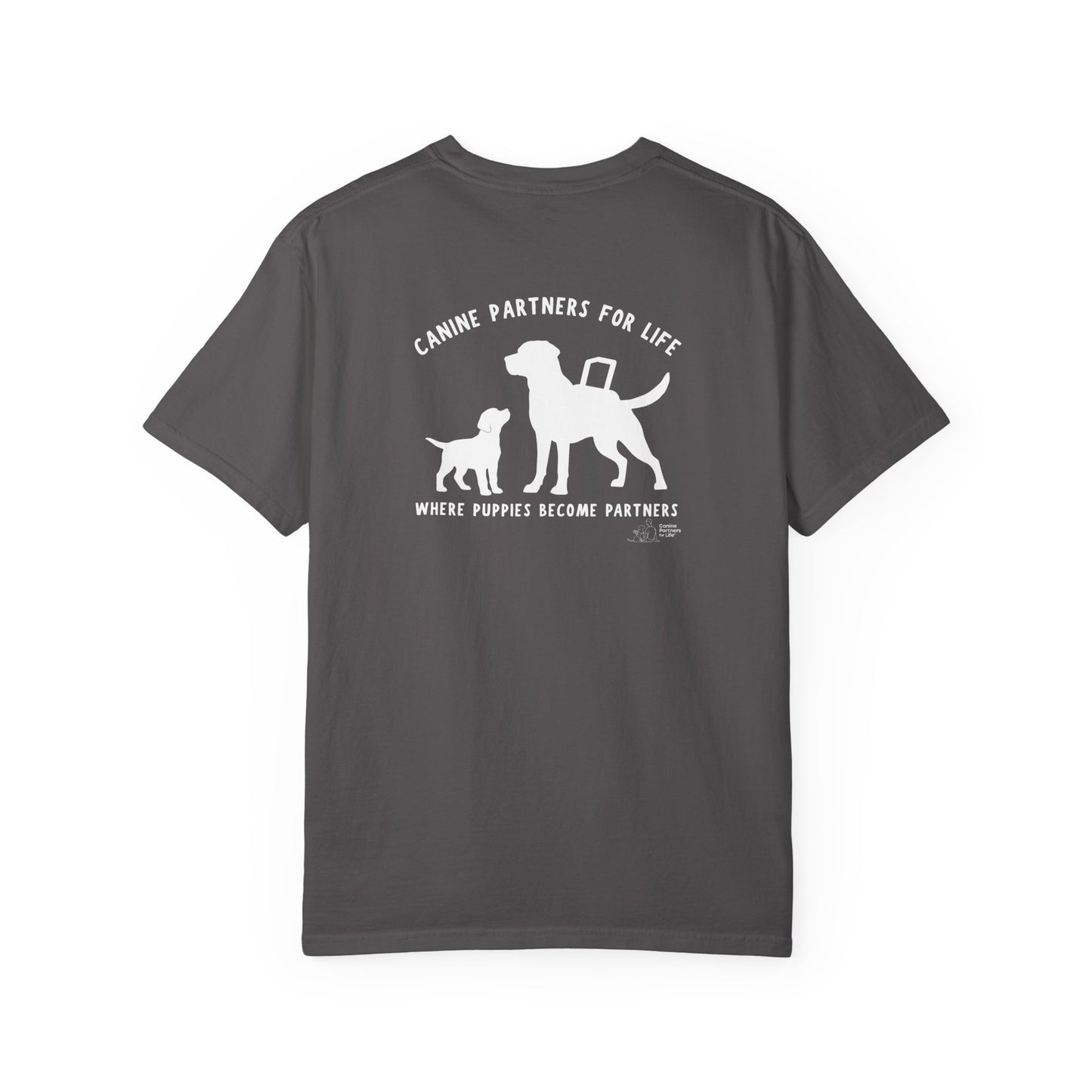Where Puppies Become Partners Unisex T-Shirt