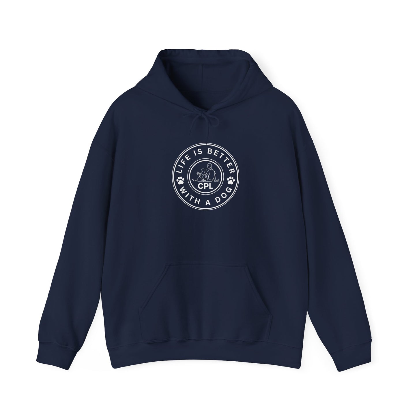 Life is Better with a Dog Unisex Gildan Hooded Sweatshirt
