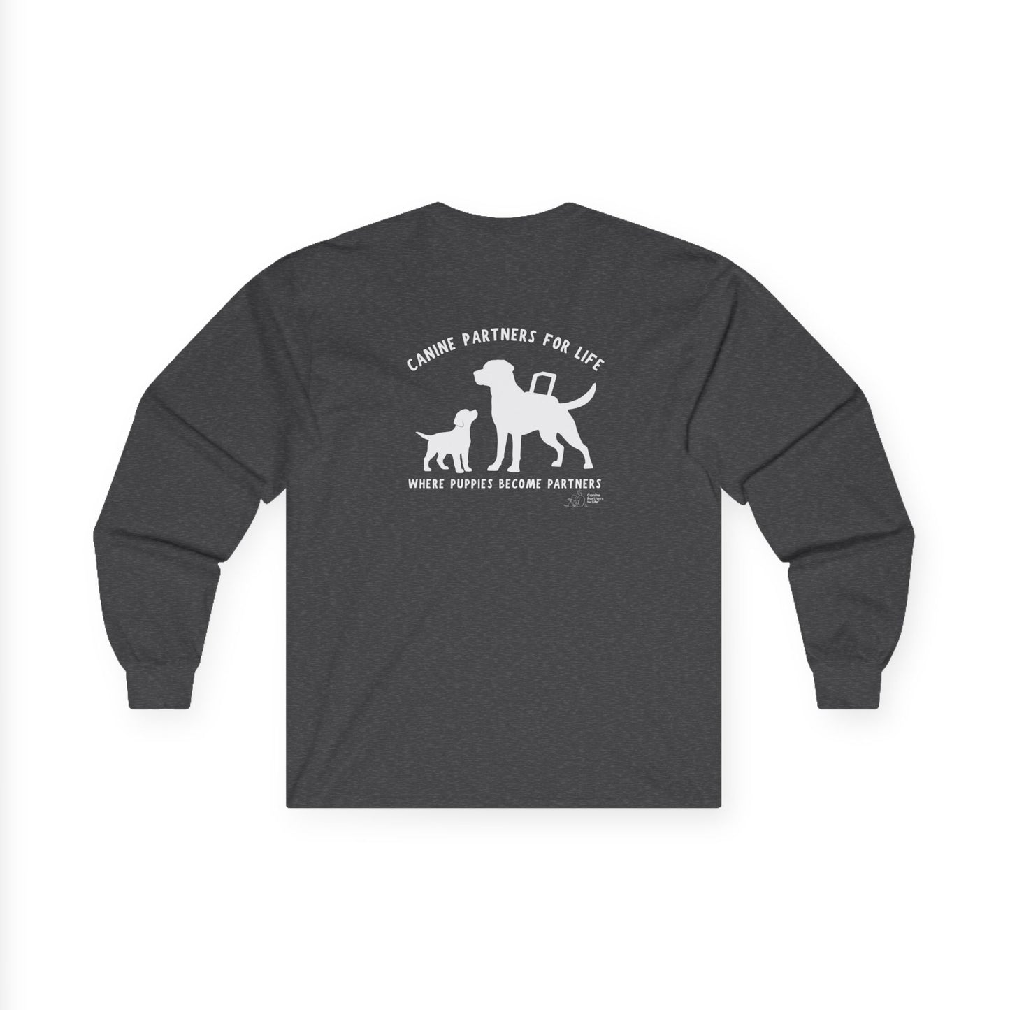Where Puppies Become Partners Unisex Gildan Long Sleeve