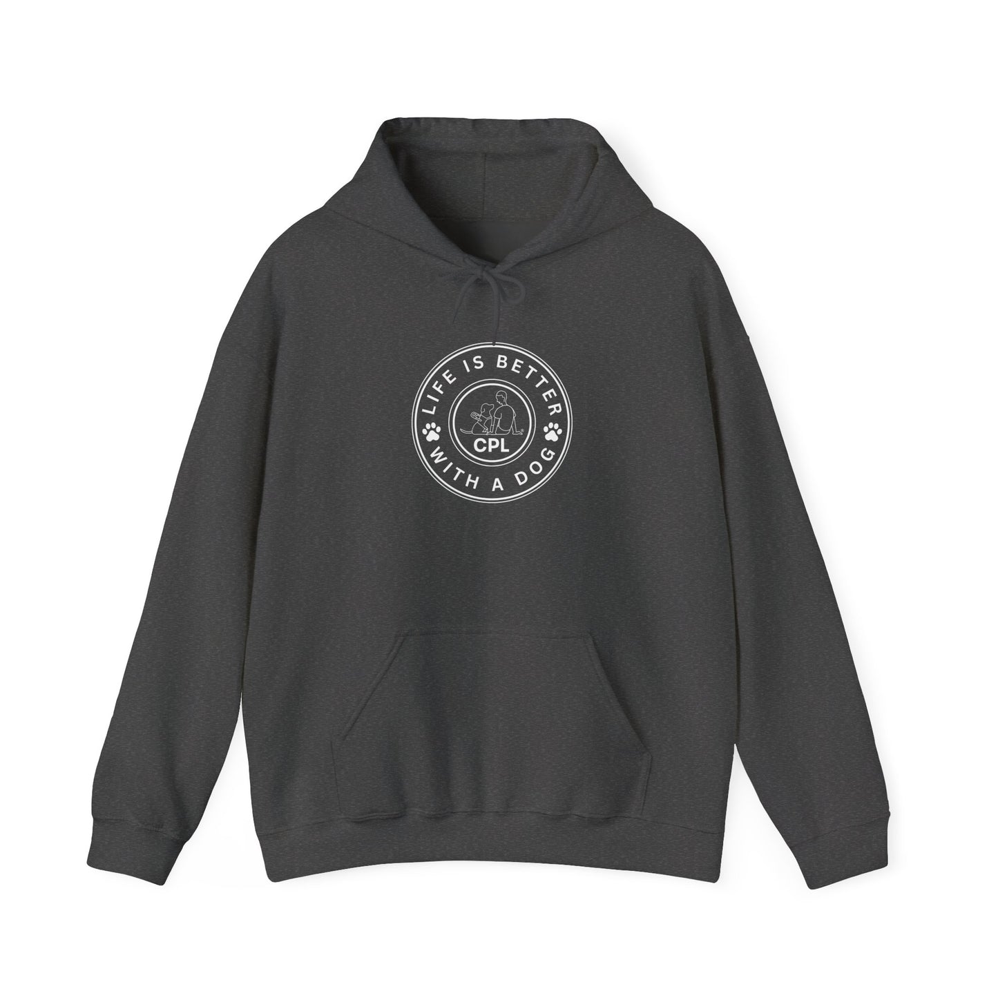 Life is Better with a Dog Unisex Gildan Hooded Sweatshirt