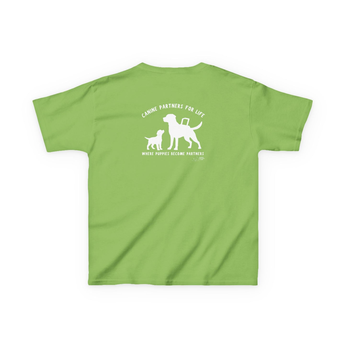 Where Puppies Become Partners Kids Gildan T-Shirt
