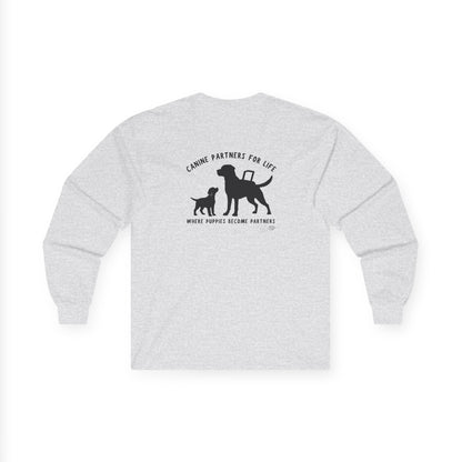 Where Puppies Become Partners Unisex Gildan Long Sleeve
