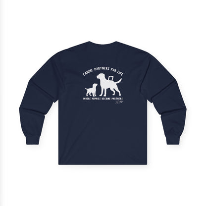 Where Puppies Become Partners Unisex Gildan Long Sleeve