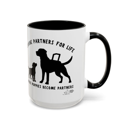 Where Puppies Become Partners Coffee Mug