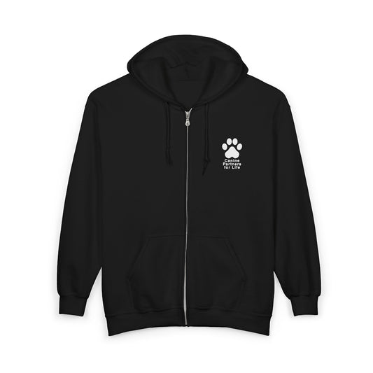 Life is Better with a Dog Hooded Zip-Up Unisex Sweatshirt