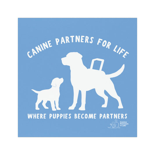 Where Puppies Become Partners Car Magnet