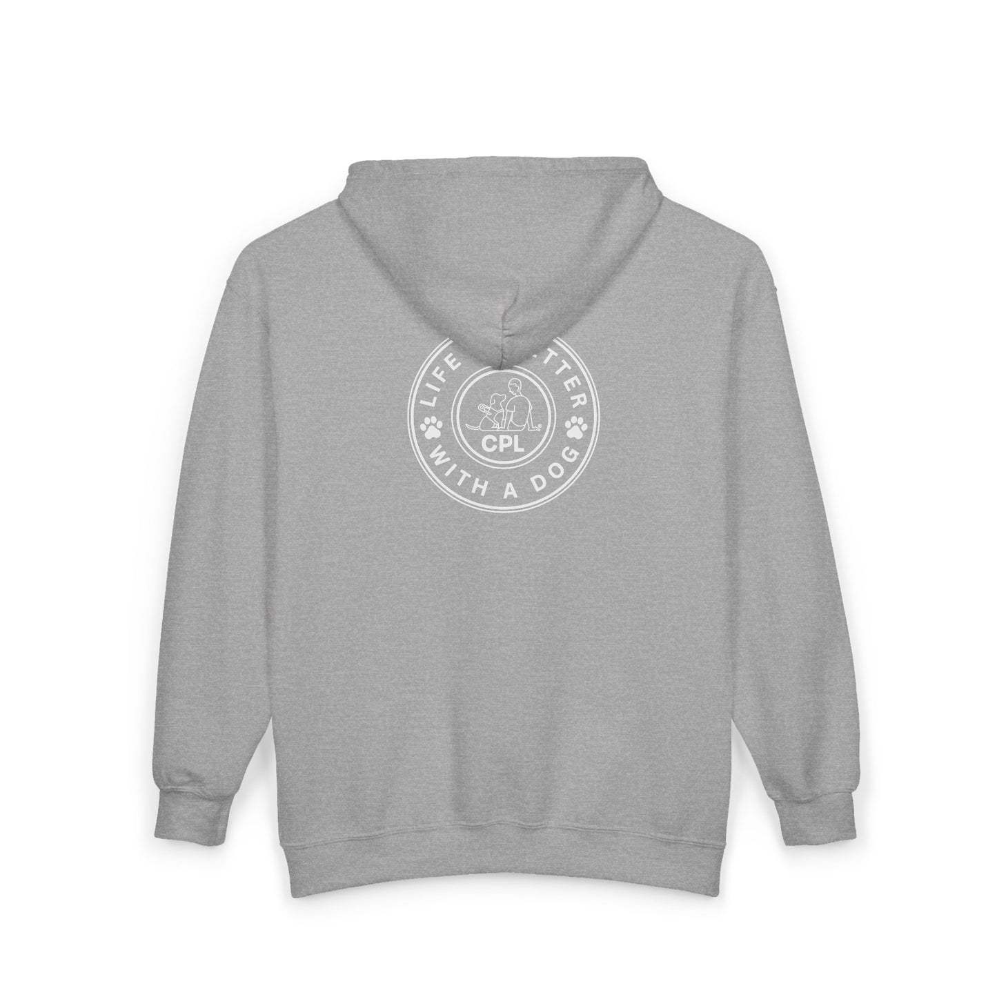 Life is Better with a Dog Hooded Zip-Up Unisex Sweatshirt
