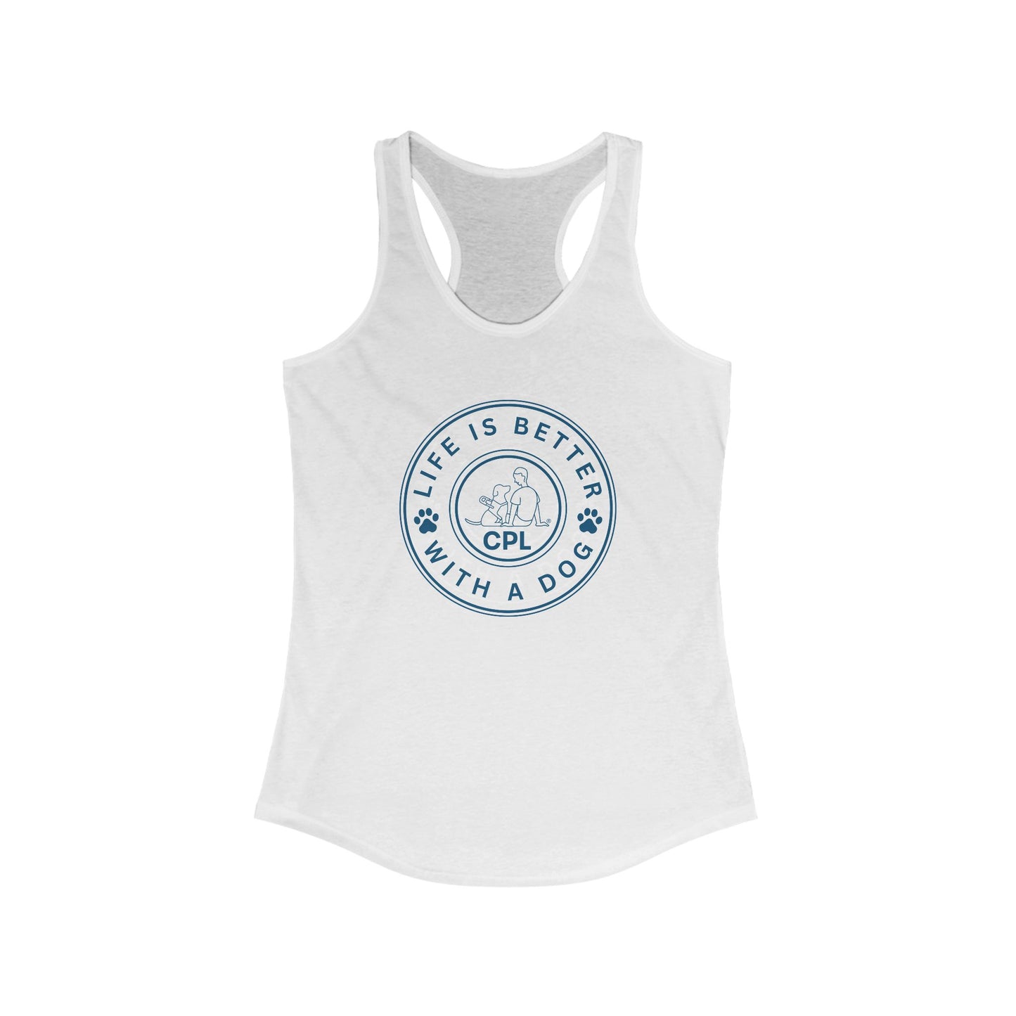 Life is Better with a Dog Women's Racerback Tank Top
