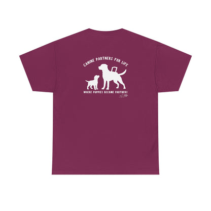 Where Puppies Become Partners Unisex Gildan Heavy Blend T-Shirt