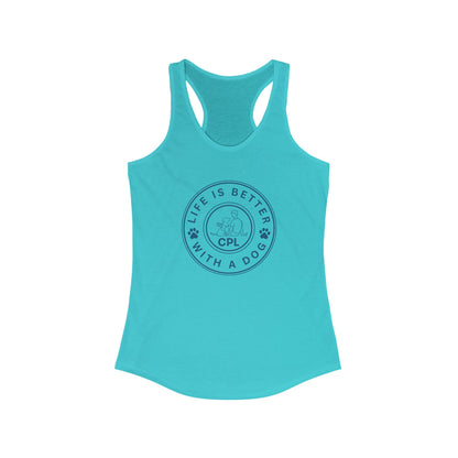 Life is Better with a Dog Women's Racerback Tank Top