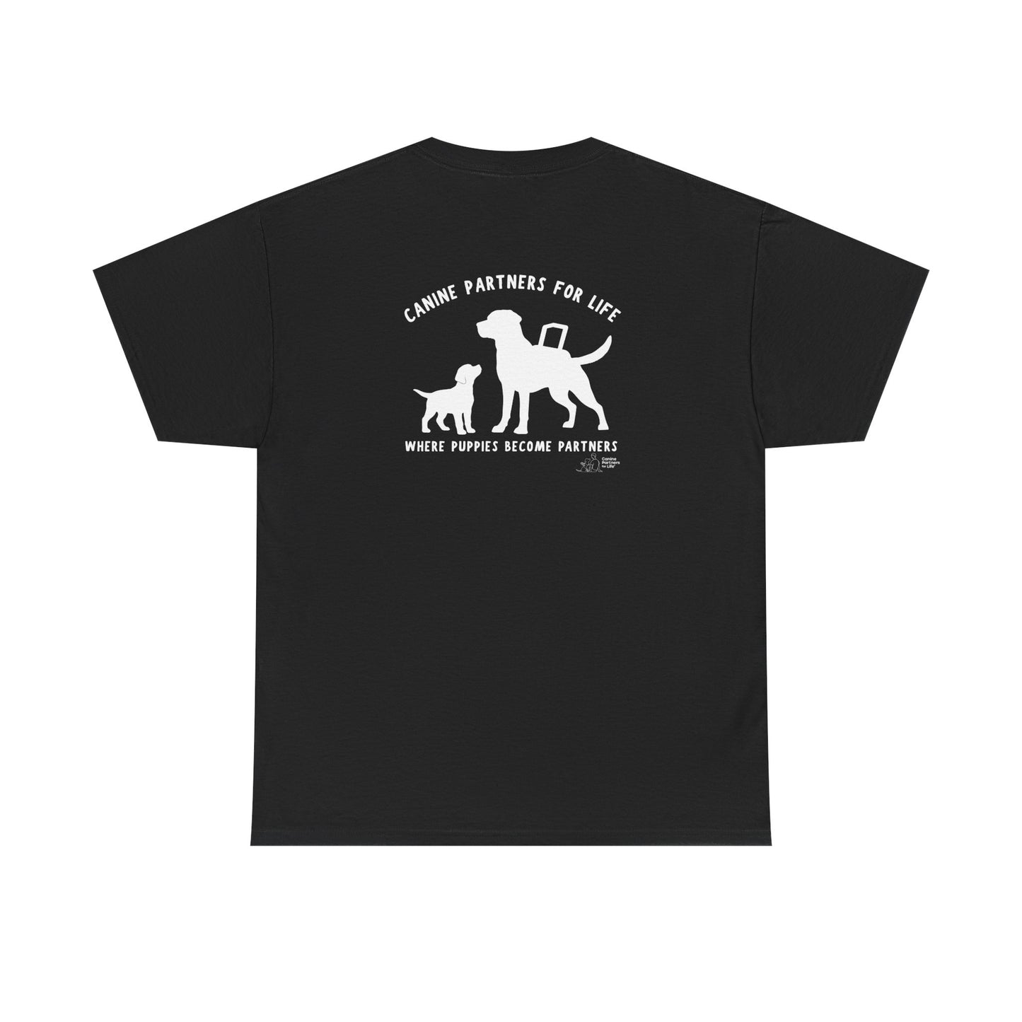 Where Puppies Become Partners Unisex Gildan Heavy Blend T-Shirt