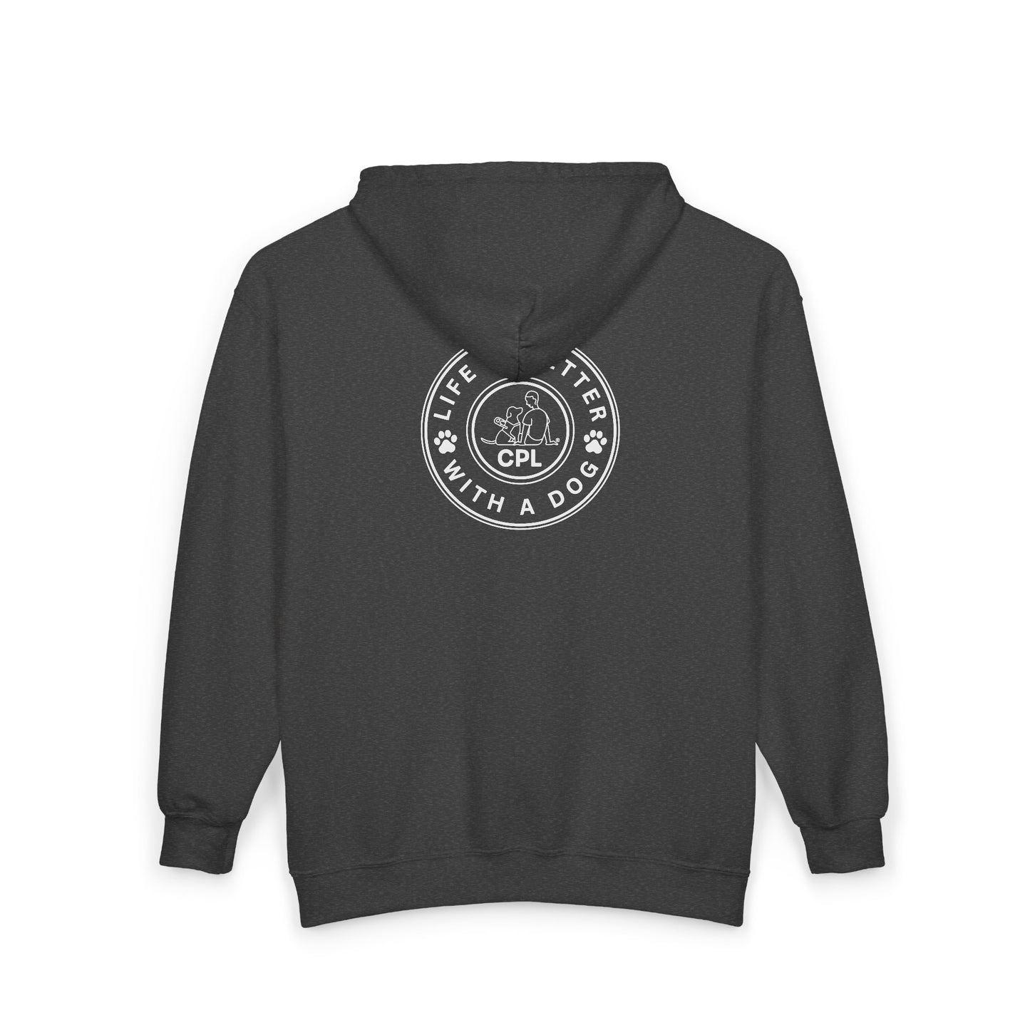 Life is Better with a Dog Hooded Zip-Up Unisex Sweatshirt