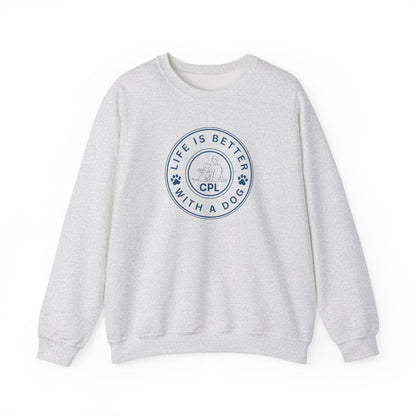 Life is Better with a Dog Unisex Gildan Crewneck