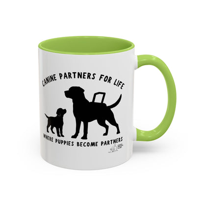Where Puppies Become Partners Coffee Mug