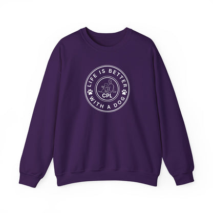 Life is Better with a Dog Unisex Gildan Crewneck