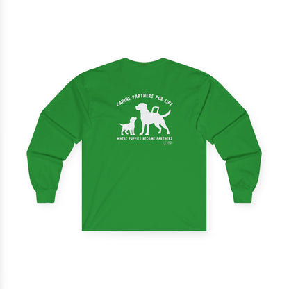 Where Puppies Become Partners Unisex Gildan Long Sleeve