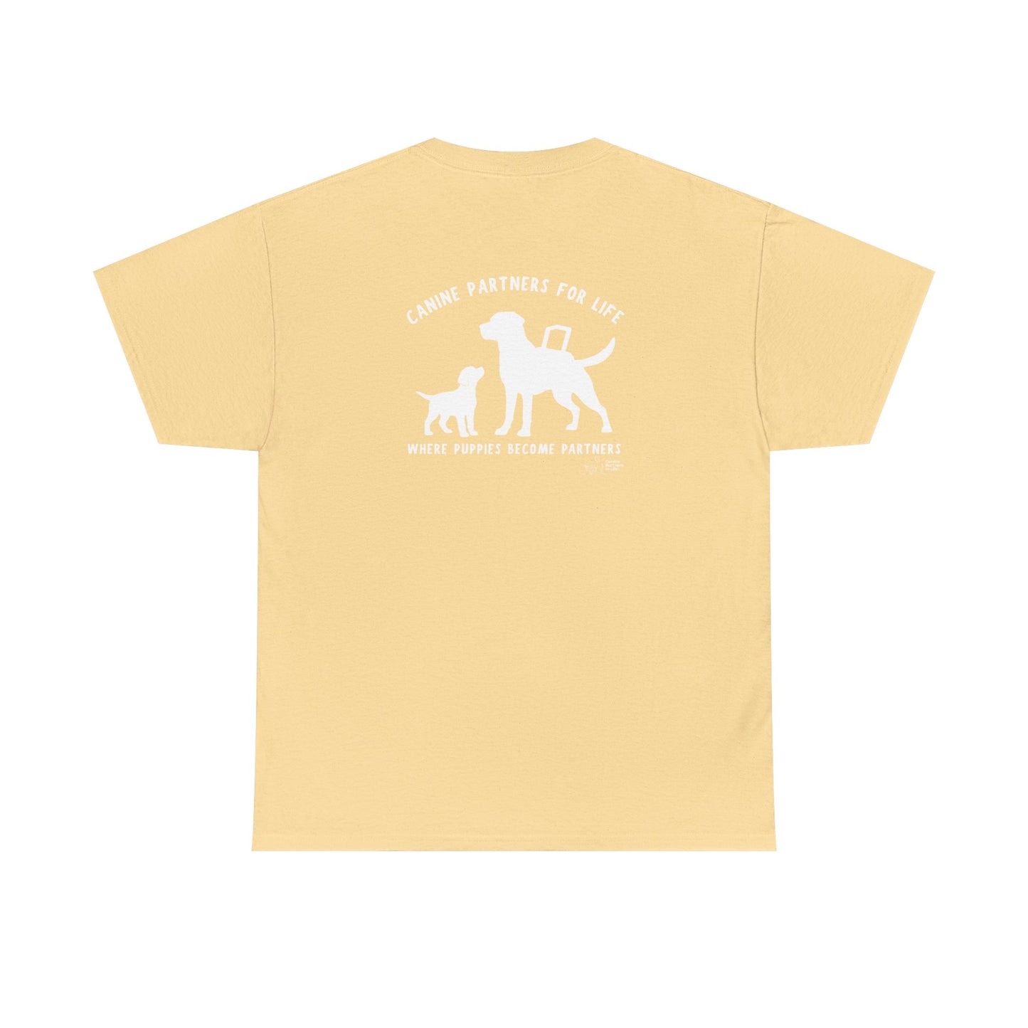 Where Puppies Become Partners Unisex Gildan Heavy Blend T-Shirt