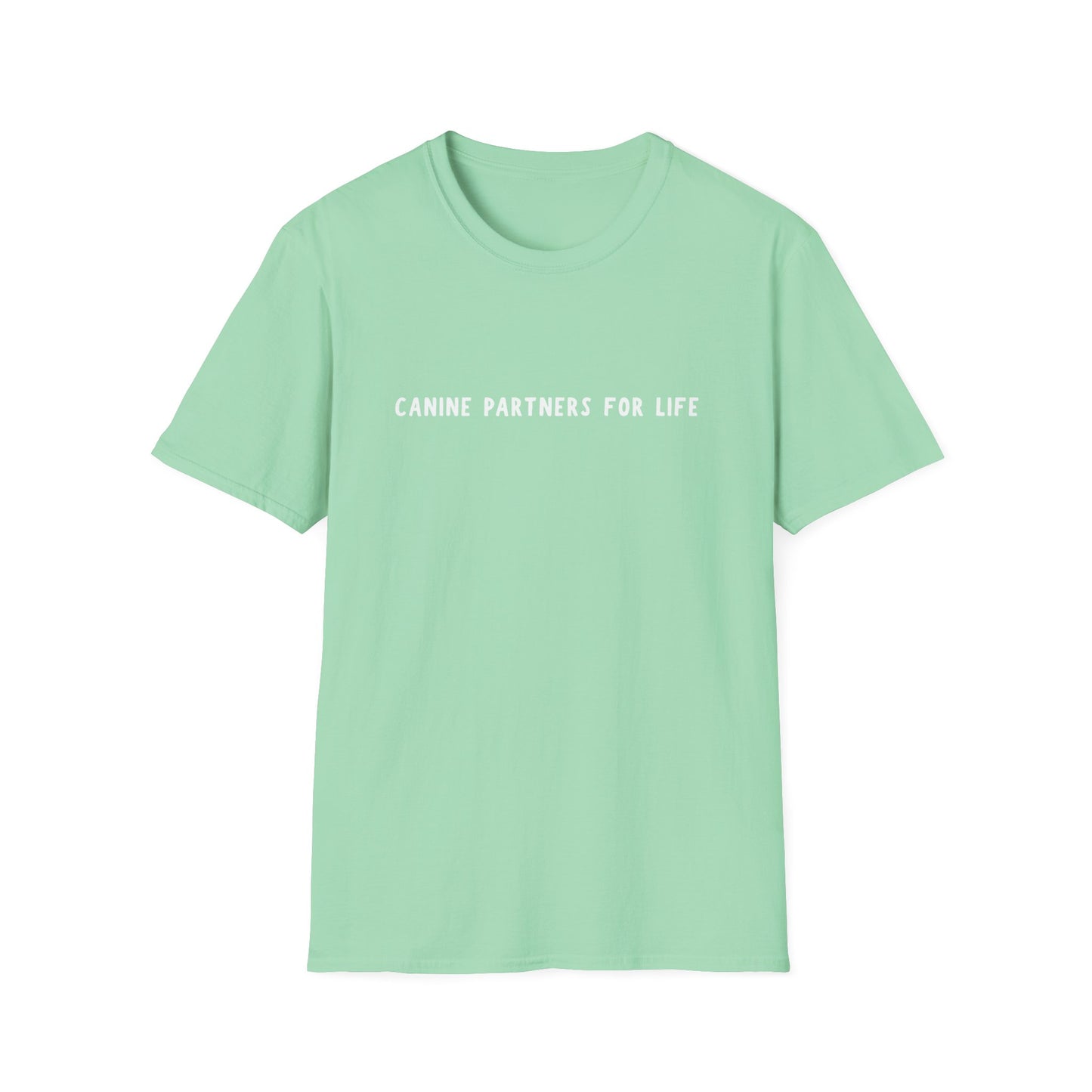 Where Puppies Become Partners Unisex Gildan Soft T-Shirt