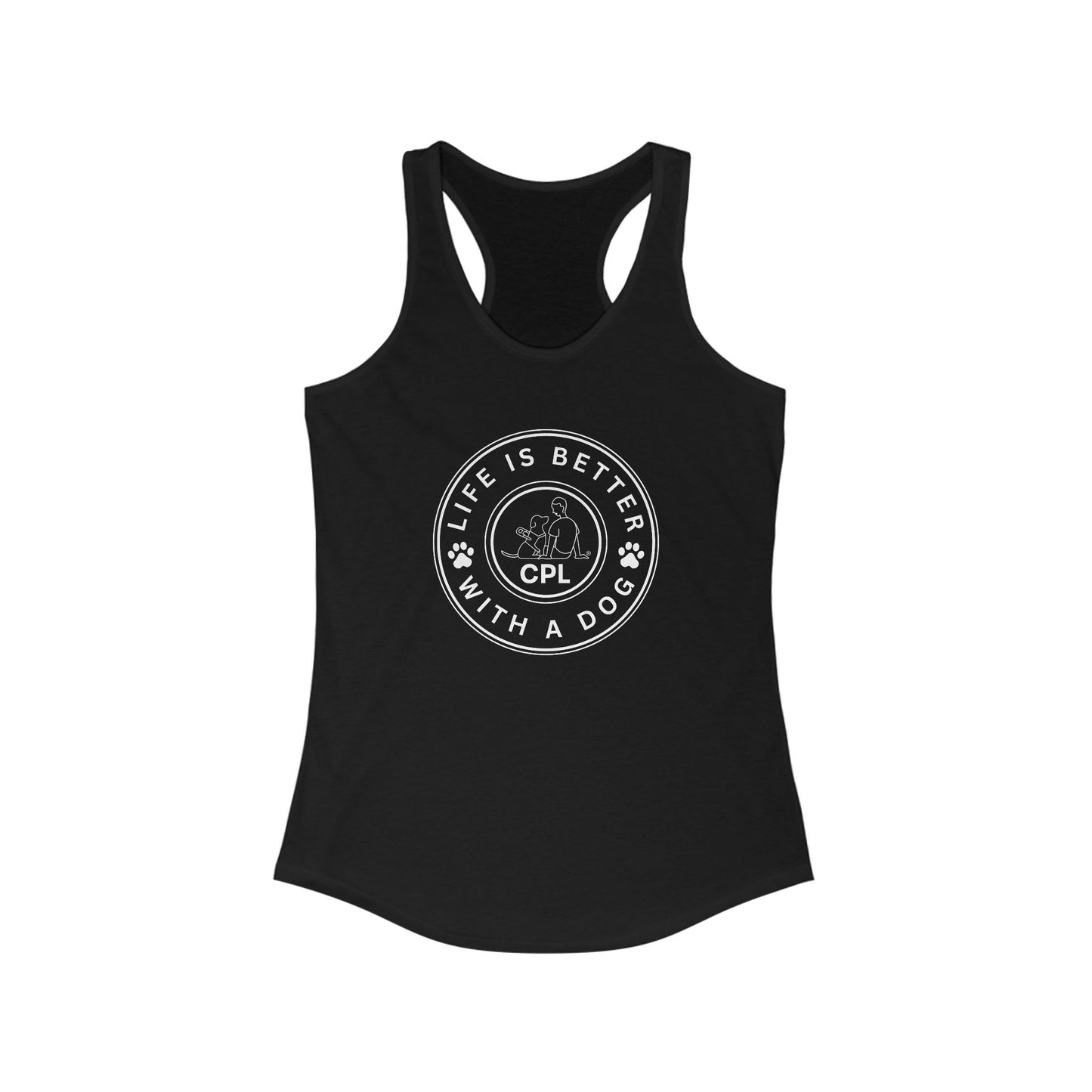 Life is Better with a Dog Women's Racerback Tank Top