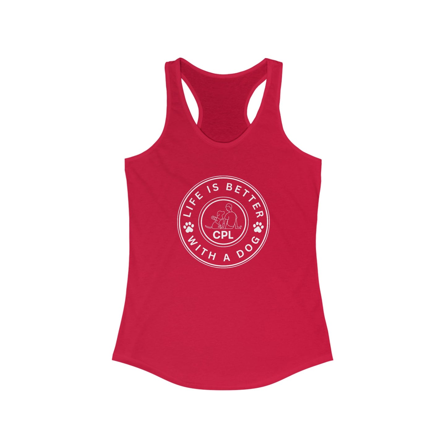 Life is Better with a Dog Women's Racerback Tank Top