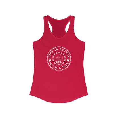 Life is Better with a Dog Women's Racerback Tank Top