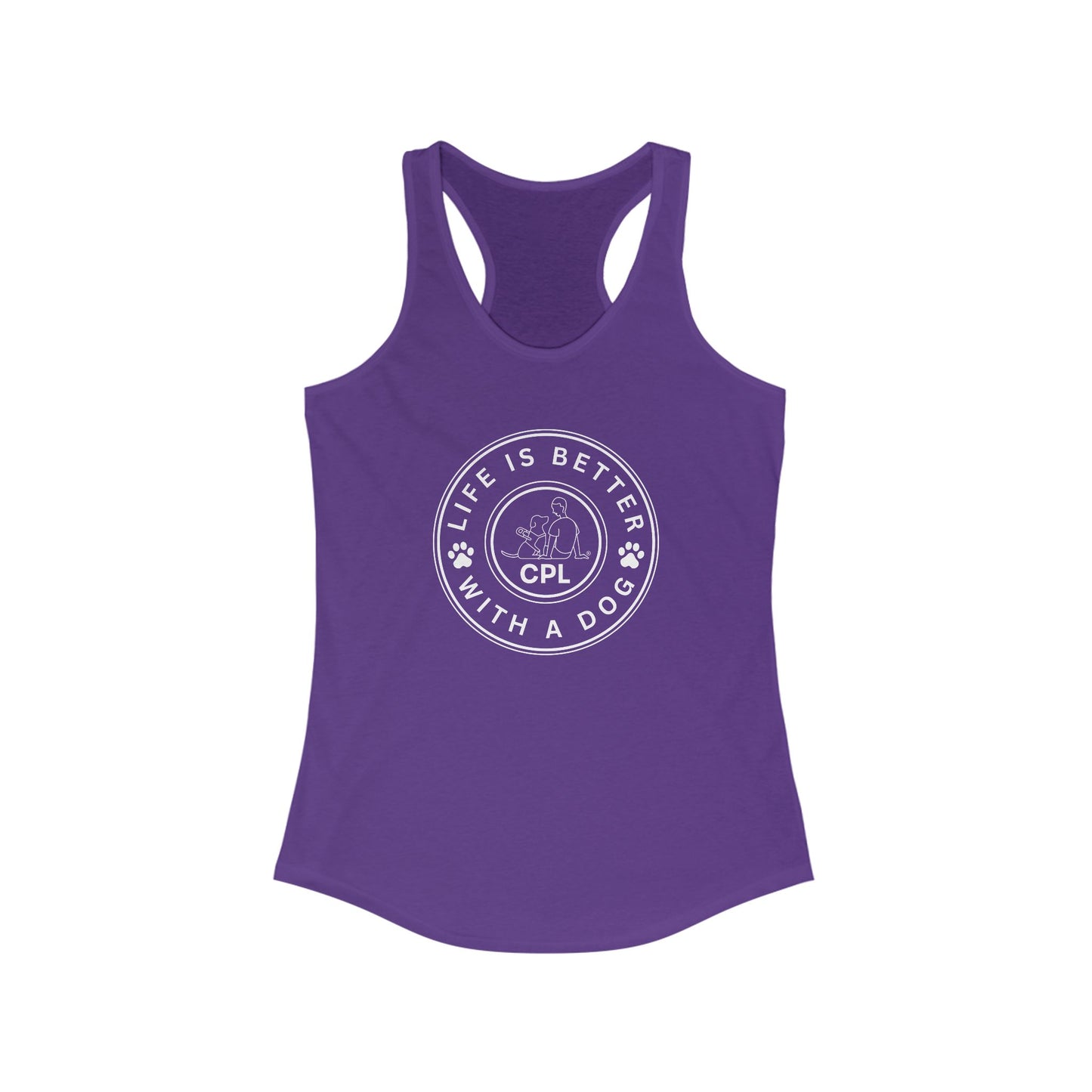 Life is Better with a Dog Women's Racerback Tank Top