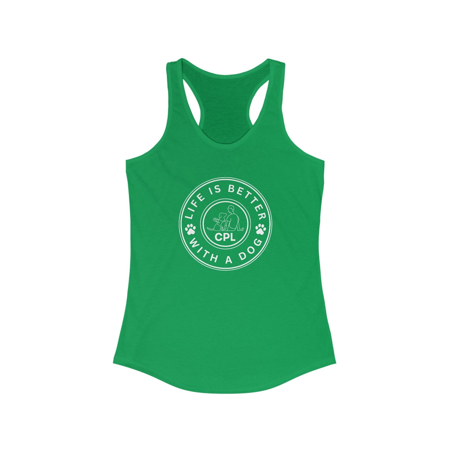 Life is Better with a Dog Women's Racerback Tank Top