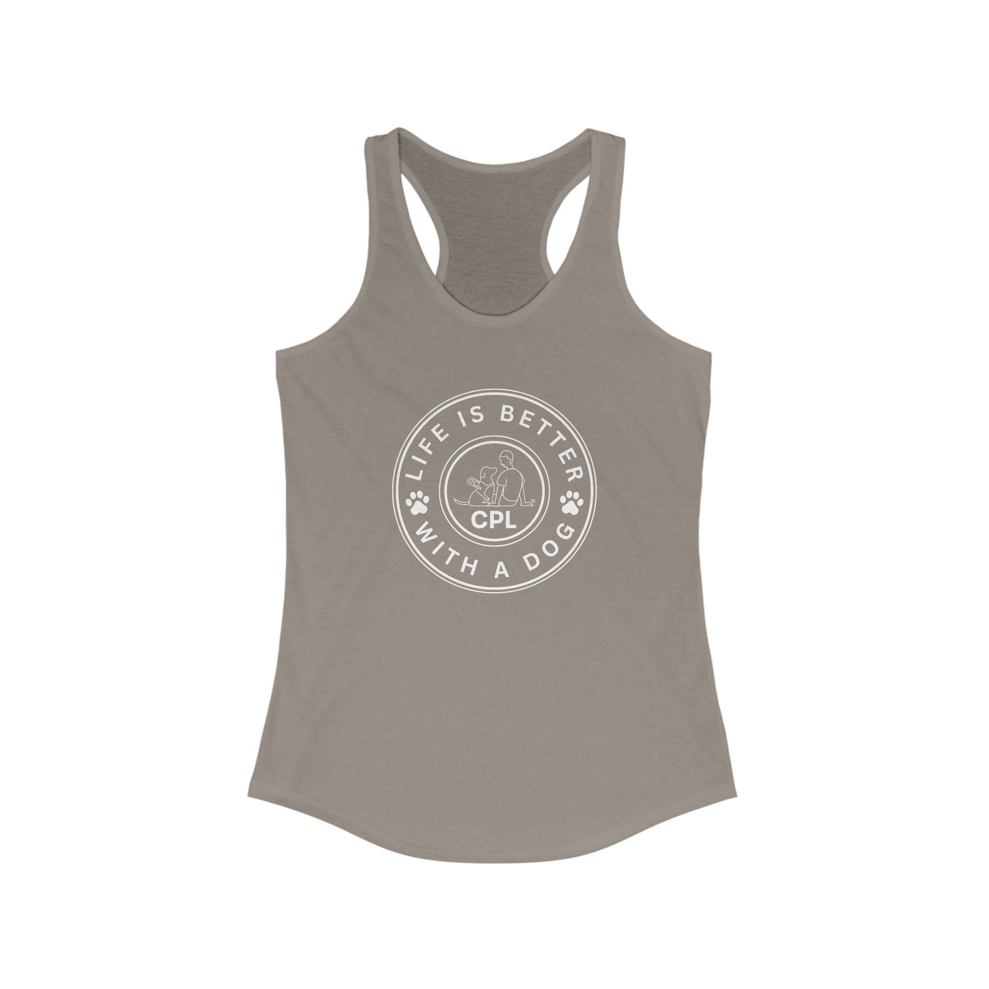 Life is Better with a Dog Women's Racerback Tank Top