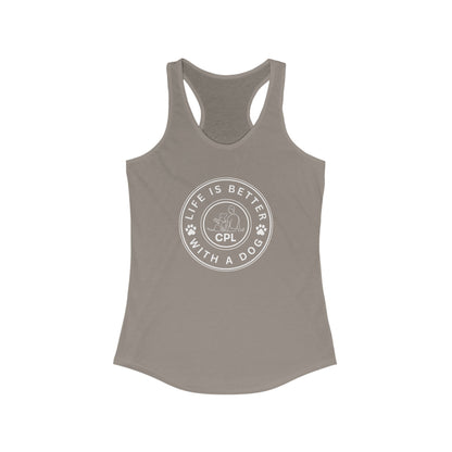 Life is Better with a Dog Women's Racerback Tank Top