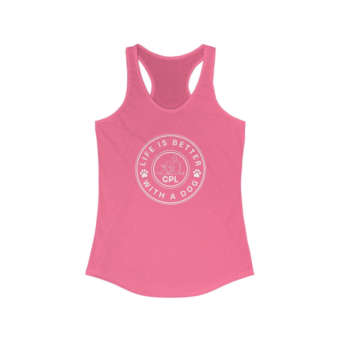 Life is Better with a Dog Women's Racerback Tank Top
