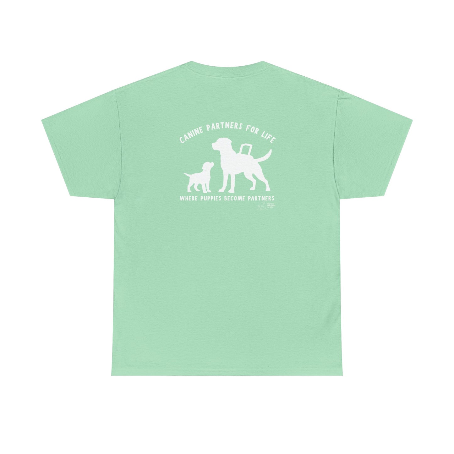 Where Puppies Become Partners Unisex Gildan Heavy Blend T-Shirt